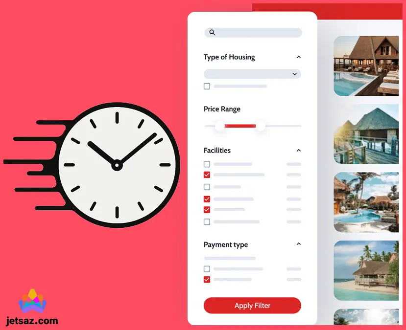عکس شاخص از افزایش سرعت فیلتر در جت اسمارت فیلتر